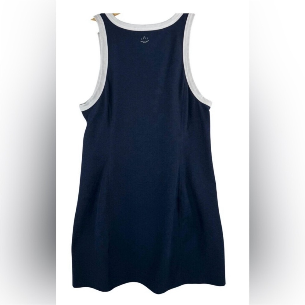 Beyond Yoga Spacedye Outlines Dress Navy White size m Tennis Pickleball Run EUC